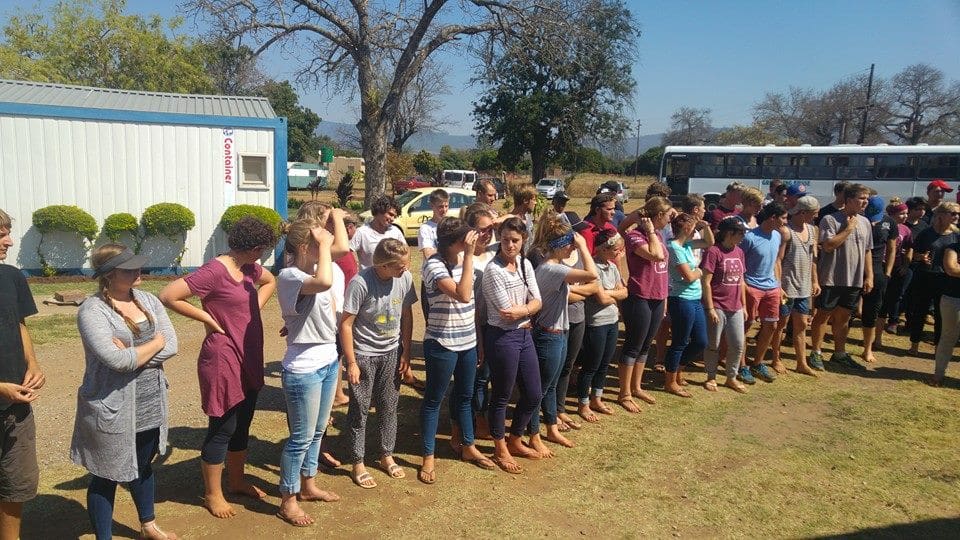 Gap Year group in South Africa