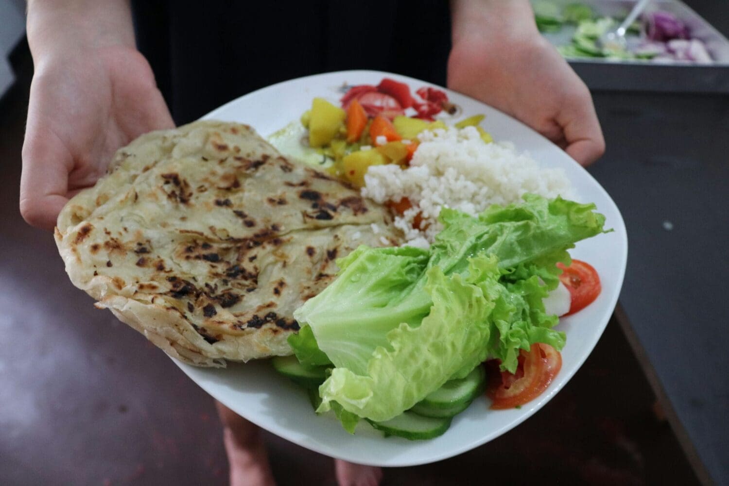 Typical Volunteer Meal at home