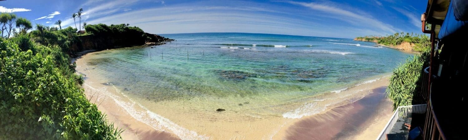 Weligama beach in Sri Lanka