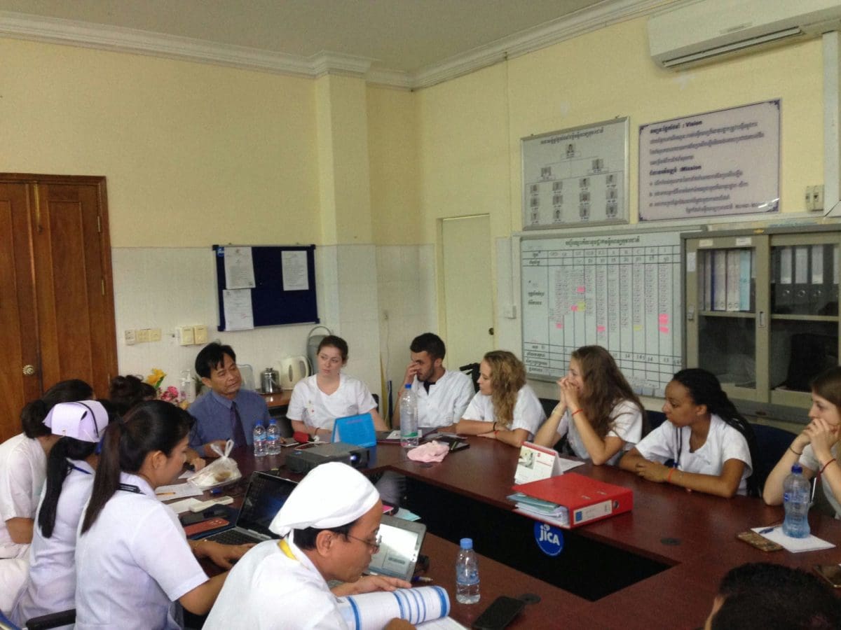 Medical Interns in Nepal attending a lecture