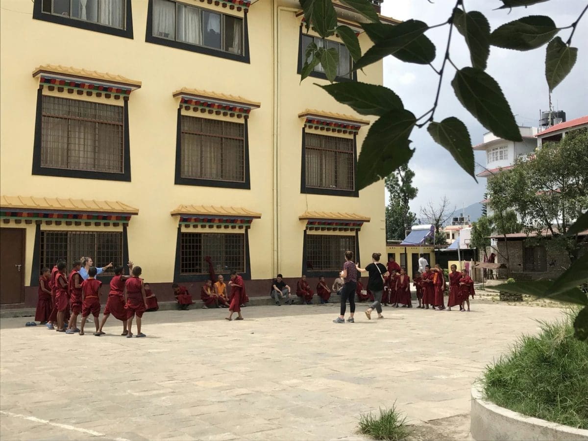 Typical Monk school in Nepal