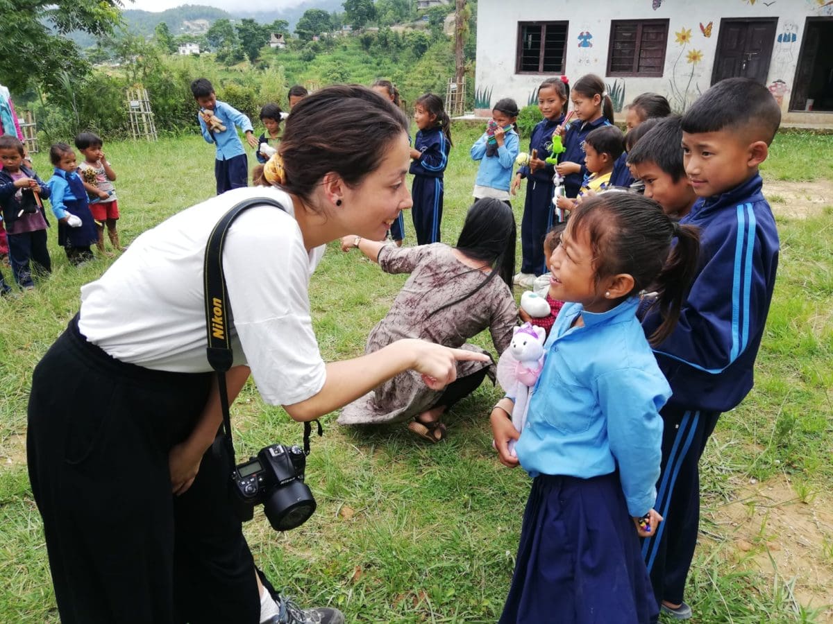 Volunteers on their first day in Nepal