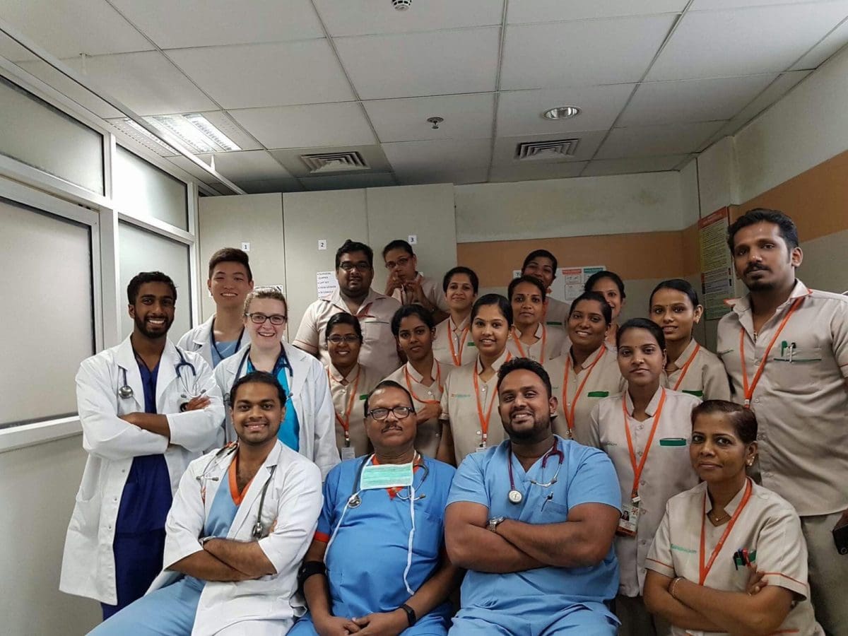 medical staff at the hospital