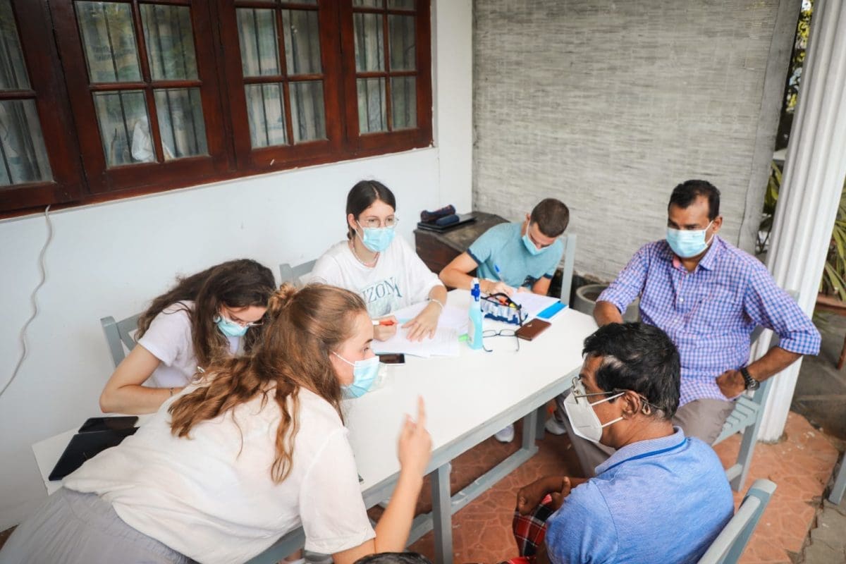 Physiotherapy volunteers in Sri Lanka